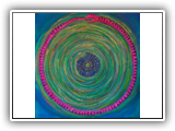Ouborus with Ammonite  77x77cm 
