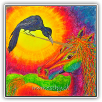 Raven and Unicorb 30x30cm MM 64909
