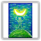 Moon-Girl 70x50cm SOLD
