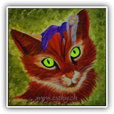 Cat with Girl 55x55cm 
