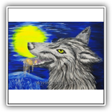 Wolfmoon 55x70cm