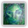 Blue Girl Portrait 60x40cm 08100