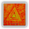 Geometric-Forms orange 1 30x30cm