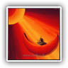 Halbmondbuddha 20x20 orang SOLD