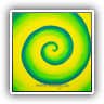 Spiral Green 40x40cm 080423