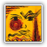 Yellow Face 30x30cm SOLD